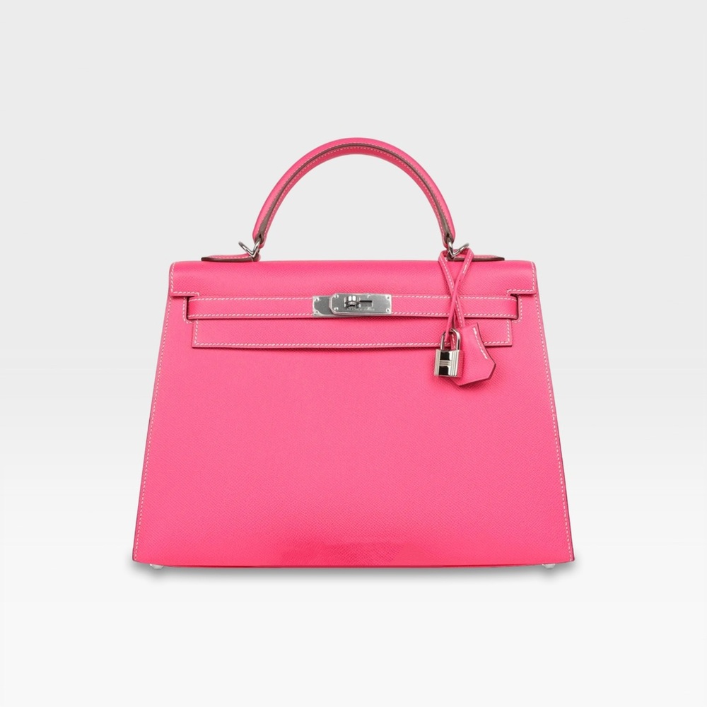 Hermès - Kelly Sellier 32 - Rose Tyrien Candy Epsom